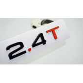 DK Tuning 2.4 T Bagaj Siyah Kırmızı 3M Yazı Logo Audi İle Uyumlu thumbnail 1