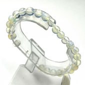 Ay Taşı 8-8mm Esnek Misinalı Doğal Taş Bileklik - 1