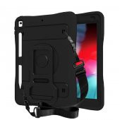 iPad 10.2 2021 (9.Nesil) Kılıf Kalem Bölmeli Defender Tablet Zırh Silikon - 1