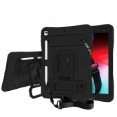 iPad 10.2 2021 (9.Nesil) Kılıf Kalem Bölmeli Defender Tablet Zırh Silikon - 4