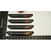 Dodge Logo Kapı Kenarı Koruma Metalize Damla Desen 3M Band - 6