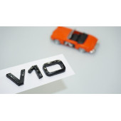 DK Tuning V10 3M 3D Siyah ABS Bagaj Logo Amblem Audi İle Uyumlu - 1
