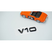 DK Tuning V10 3M 3D Siyah ABS Bagaj Logo Amblem Audi İle Uyumlu - 2