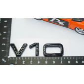 DK Tuning V10 3M 3D Siyah ABS Bagaj Logo Amblem Audi İle Uyumlu - 4