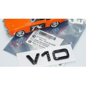 DK Tuning V10 3M 3D Siyah ABS Bagaj Logo Amblem Audi İle Uyumlu - 5