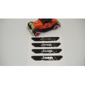Jeep Logo Kapı Kenarı Koruma Metalize Damla Desen 3M Band - 2