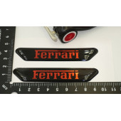 Ferrari Logo Çamurluk Yanı Ve Ayna Metalize Damla Desen 3M Logo Arma - 7