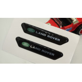 Land Rover Logo Çamurluk Yanı Ve Ayna Metalize Damla Desen 3M Logo Arma - 5