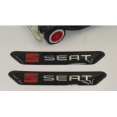 Seat Logo Çamurluk Yanı Ve Ayna Metalize Damla Desen 3M Logo Arma - 4