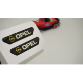 Opel Logo Çamurluk Yanı Ve Ayna Metalize Damla Desen 3M Logo Arma - 1