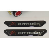 Citroen Logo Çamurluk Yanı Ve Ayna Metalize Damla Desen 3M Logo Arma - 4