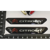 Citroen Logo Çamurluk Yanı Ve Ayna Metalize Damla Desen 3M Logo Arma - 6