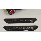 Jaguar Logo Çamurluk Yanı Ve Ayna Metalize Damla Desen 3M Logo Arma - 4
