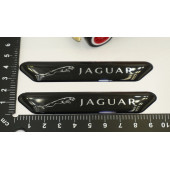 Jaguar Logo Çamurluk Yanı Ve Ayna Metalize Damla Desen 3M Logo Arma - 6