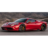 Ferrari Logo Çamurluk Yanı Ve Ayna Metalize Damla Desen 3M Logo Arma - 1