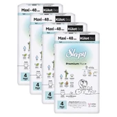 Sleepy Bio Natural Premium Plus Ultra Paket Külot Bez 4 Numara Maxi 192 Adet - 3
