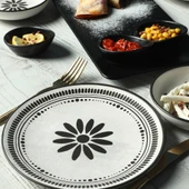Keramika Keraart Black Rose Kahvaltı Takımı 21 Parça 4 Kişilik - 3