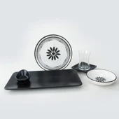 Keramika Keraart Black Rose Kahvaltı Takımı 21 Parça 4 Kişilik - 5
