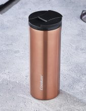 Cooker 2041 Çift Katlı Çelik Kupa Termos 400 ML Bakır - 1