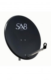 SAB 97 Cm Ofset Çanak Anten Antrasit Siyah - 1