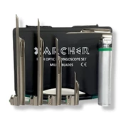 Archer Fiberoptik Laringaskop Set Miller No : 0,1,2,3,4 - 1