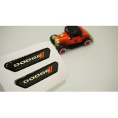 Dodge Logo Çamurluk Yanı Ve Ayna Metalize Damla Desen 3M Logo Arma - 1