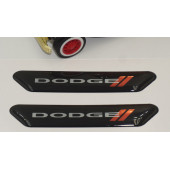 Dodge Logo Çamurluk Yanı Ve Ayna Metalize Damla Desen 3M Logo Arma - 4