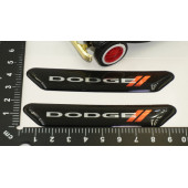 Dodge Logo Çamurluk Yanı Ve Ayna Metalize Damla Desen 3M Logo Arma - 6