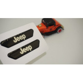 Jeep Logo Çamurluk Yanı Ve Ayna Metalize Damla Desen 3M Logo Arma - 1