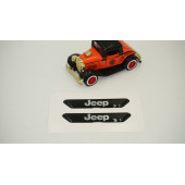 Jeep Logo Çamurluk Yanı Ve Ayna Metalize Damla Desen 3M Logo Arma - 2