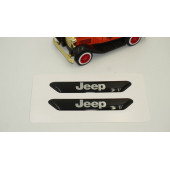 Jeep Logo Çamurluk Yanı Ve Ayna Metalize Damla Desen 3M Logo Arma - 3