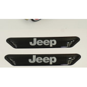 Jeep Logo Çamurluk Yanı Ve Ayna Metalize Damla Desen 3M Logo Arma - 4