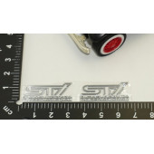 Subaru STİ Tecnica international Alüminyum Torpido Ayna Sticker - 6