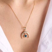 14 Ayar Hilal Altın Kolye thumbnail 2