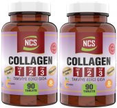 Ncs Collagen (Kolajen) (Tip) 1-2-3 Hyaluronic Acid 2 x 90 Tablet Glutatyon C &amp E &amp D Vitamini - 1