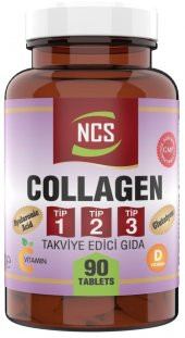 Ncs Collagen (Kolajen) (Tip) 1-2-3 Hyaluronic Acid 2 x 90 Tablet Glutatyon C &amp E &amp D Vitamini - 3