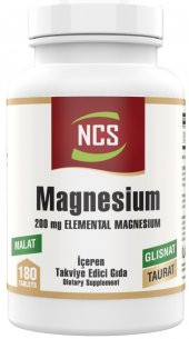 Ncs Magnesium Bisglisinat Malat Taurat 180 Tablet Magnezyum Element Formül - 1