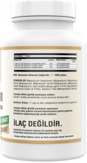Ncs Magnesium Bisglisinat Malat Taurat 180 Tablet Magnezyum Element Formül - 2