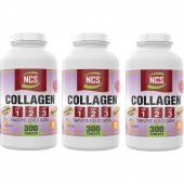 Ncs Collagen (Kolajen) (Tip) 1-2-3 Hyaluronic Acid 3 adet 300 Tablet 900 Tablet C E D Vitamini - 1