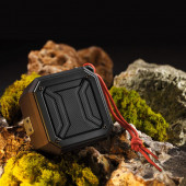 Polosmart FS38 Suya Toza Darbeye Dayanıklı Kablosuz Hoparlör - Turuncu - 5