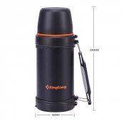 KINGCAMP 750 ML VACUUM SIYAH TERMOS - 9