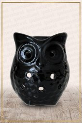 Baykuş Buhurdanlık Siyah Oil Bunner Gift Set - 1