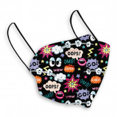 N95 / FFP2 Çocuk Maskesi (10 Adet) Super Desenli Full Ultrasonic - 1