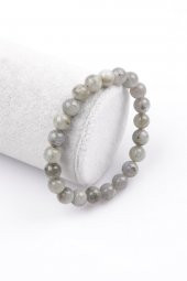 Labradorit Doğal Taş Bileklik 8 mm Küre Kesim thumbnail 1