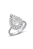 0.37 Ct. Modern Tasarım Damla Pırlanta Yüzük - 1