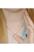 0.30 Ct. Baget Pırlanta Kare Tektaş Kolye - 3