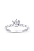0.15 Ct. Tektaş Pırlanta Yüzük 6 Tırnaklı - 1