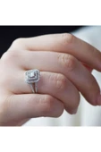 Modern Tasarım Çift Kollu Baget Yüzük 0.60 Ct. - 2