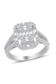 0.70 Ct Baget Pırlanta Modern Tasarım Yüzük - 1