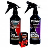 INTERWAX 2li SET LASTİK PARLATICI ve JANT TEMİZLEYİCİ 500 ML - 1